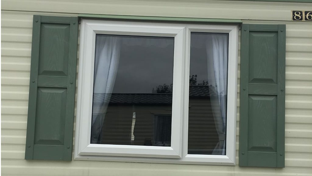 after replacement caravan double-glazed windows and doors Eyemouth, external 1