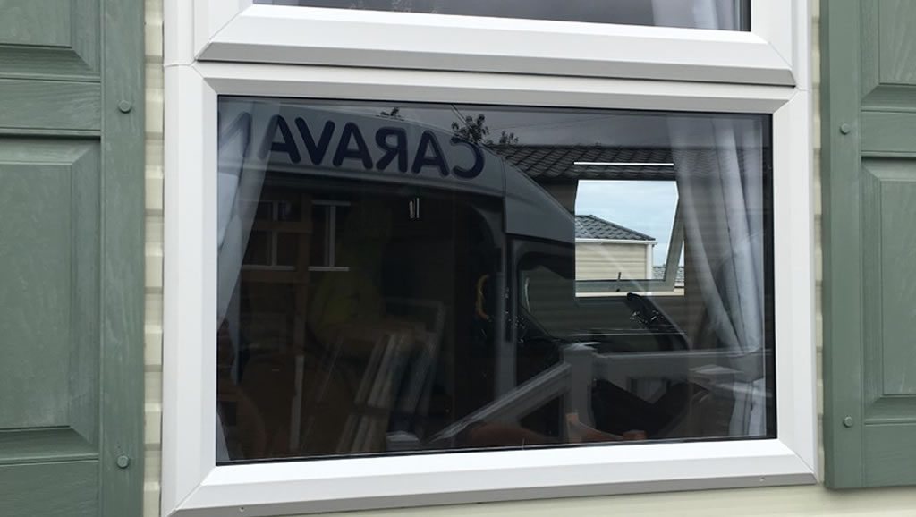 after replacement caravan double-glazed windows and doors Eyemouth, external 2